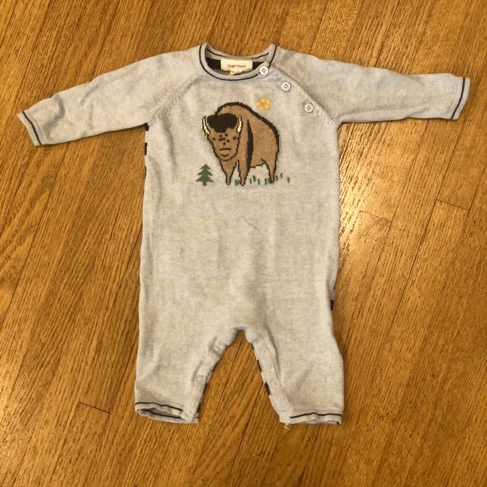 Angel Dear baby boys Buffalo one-piece